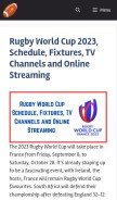 How grandrugby.com looks like on a mobile device such as an iPhone.