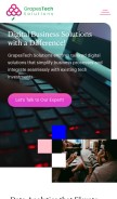 How grapestechsolutions.com looks like on a mobile device such as an iPhone.
