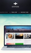 How graphene-theme.com looks like on a mobile device such as an iPhone.