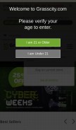 How grasscity.com looks like on a mobile device such as an iPhone.