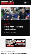 How grassrootsmotorsports.com looks like on a mobile device such as an iPhone.