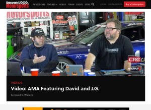 How grassrootsmotorsports.com looks like on a tablet such as an iPad.