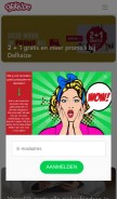 How gratis.be looks like on a mobile device such as an iPhone.