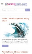 How gratistodo.com looks like on a mobile device such as an iPhone.