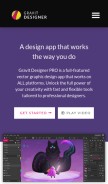 How gravit.io looks like on a mobile device such as an iPhone.