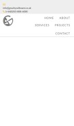 How gravity-software.com looks like on a mobile device such as an iPhone.