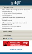 How grbj.com looks like on a mobile device such as an iPhone.