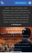 How grc.org looks like on a mobile device such as an iPhone.