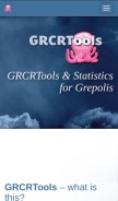 How grcrt.net looks like on a mobile device such as an iPhone.