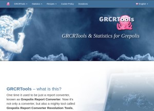 How grcrt.net looks like on a tablet such as an iPad.