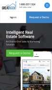 How greatagentusa.com looks like on a mobile device such as an iPhone.