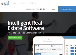 How greatagentusa.com looks like on a tablet such as an iPad.