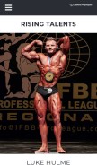 How greatestphysiques.com looks like on a mobile device such as an iPhone.
