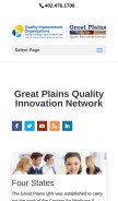 How greatplainsqin.org looks like on a mobile device such as an iPhone.