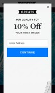 How greats.com looks like on a mobile device such as an iPhone.