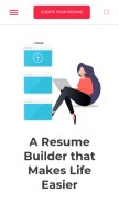 How greatsampleresume.com looks like on a mobile device such as an iPhone.