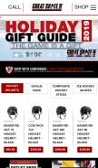 How greatskate.com looks like on a mobile device such as an iPhone.