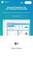 How greekbill.com looks like on a mobile device such as an iPhone.