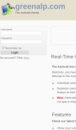 How greenalp.com looks like on a mobile device such as an iPhone.