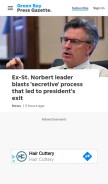 How greenbaypressgazette.com looks like on a mobile device such as an iPhone.