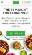 How greenchef.com looks like on a mobile device such as an iPhone.