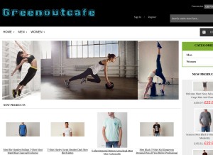 How greenoutcafe.com looks like on a tablet such as an iPad.