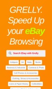 How grelly.com looks like on a mobile device such as an iPhone.