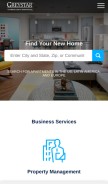 How greystar.com looks like on a mobile device such as an iPhone.
