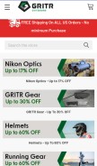 How gritroutdoors.com looks like on a mobile device such as an iPhone.
