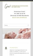 How groei.gent looks like on a mobile device such as an iPhone.