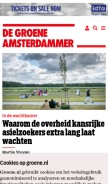 How groene.nl looks like on a mobile device such as an iPhone.