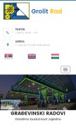 How grolitrad.rs looks like on a mobile device such as an iPhone.