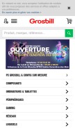 How grosbill.com looks like on a mobile device such as an iPhone.
