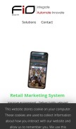 How groupfio.com looks like on a mobile device such as an iPhone.