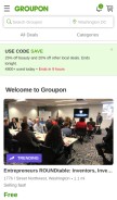 How groupon.ch looks like on a mobile device such as an iPhone.