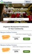 How groupraise.com looks like on a mobile device such as an iPhone.