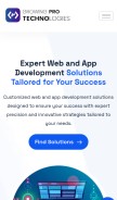 How growingprotechnologies.com looks like on a mobile device such as an iPhone.