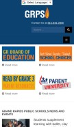 How grps.org looks like on a mobile device such as an iPhone.