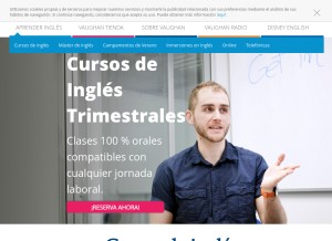 How grupovaughan.com looks like on a tablet such as an iPad.