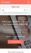 How gruveo.com looks like on a mobile device such as an iPhone.