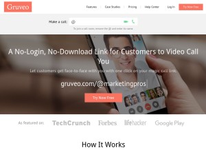 How gruveo.com looks like on a tablet such as an iPad.
