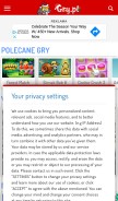 How gry.pl looks like on a mobile device such as an iPhone.