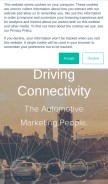 How gsmarketing.com looks like on a mobile device such as an iPhone.