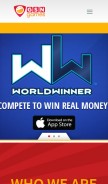 How gsngames.com looks like on a mobile device such as an iPhone.