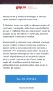 How gsp.ro looks like on a mobile device such as an iPhone.