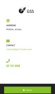 How gss-tunisie.com looks like on a mobile device such as an iPhone.