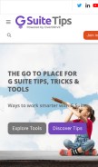 How gsuitetips.com looks like on a mobile device such as an iPhone.
