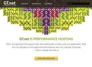 How gt.net looks like on a tablet such as an iPad.