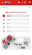 How gt2i.com looks like on a mobile device such as an iPhone.