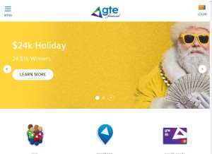How gtefinancial.org looks like on a tablet such as an iPad.